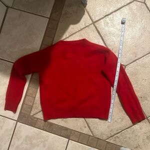 red children’s cashmere sweater